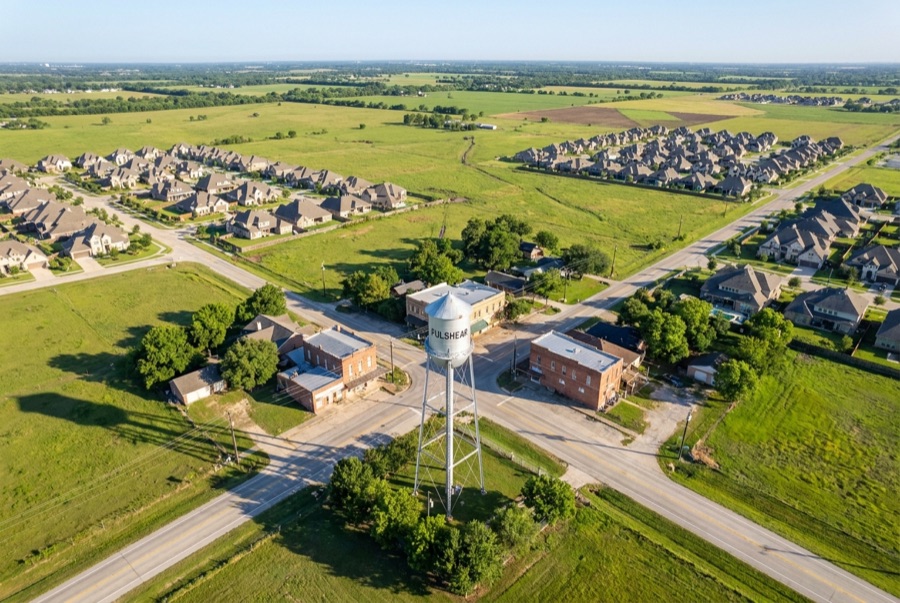 Aerial view of a Fulshear area landmark