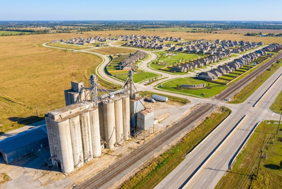 Aerial view of a Hockley area landmark
