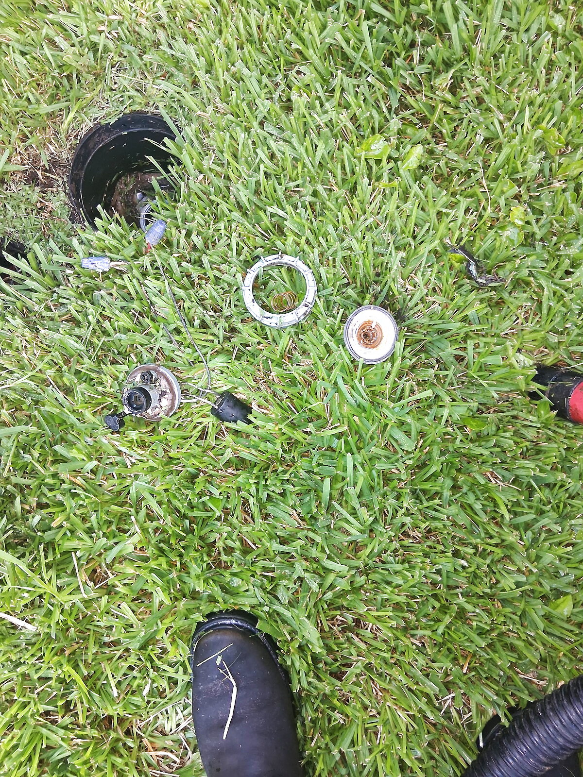 Sprinkler head repair and coverage by Elite Sprinkler Services in Katy, TX