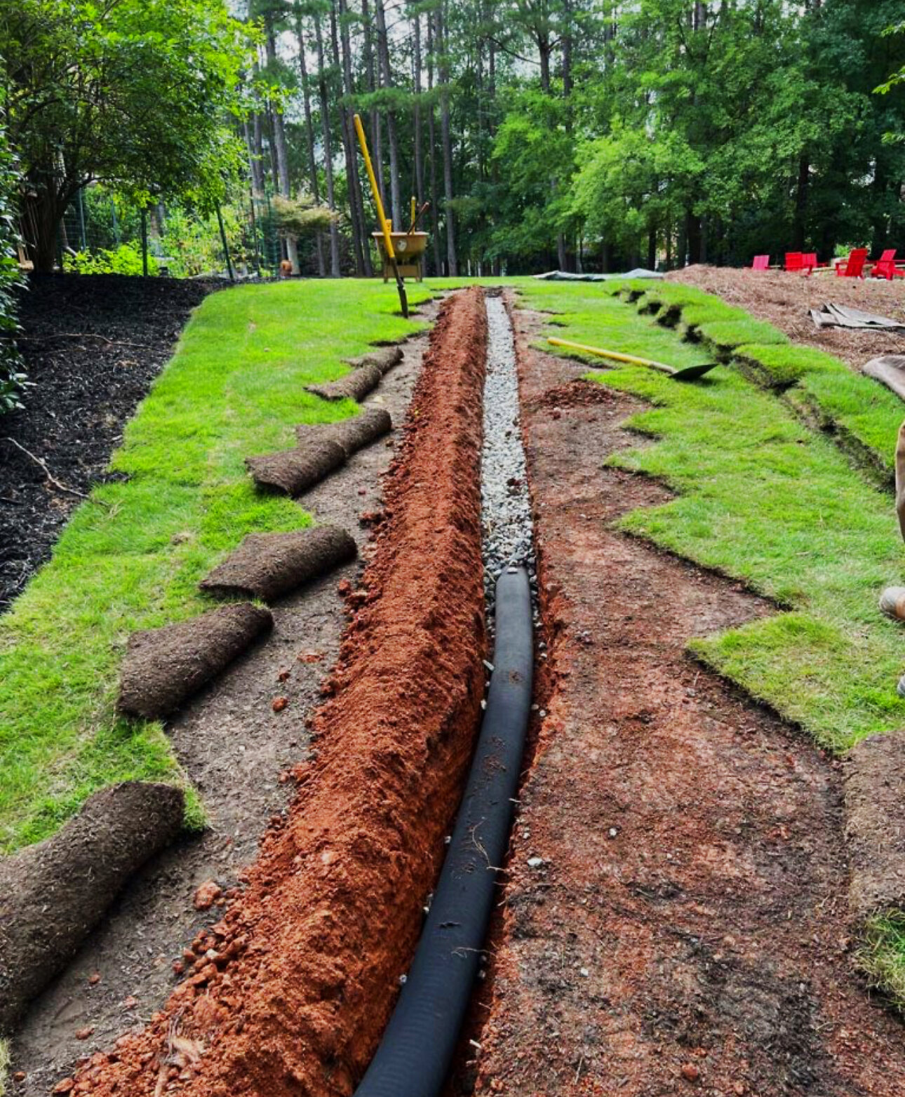 Fresh sod and a new irrigation install by Elite Sprinkler in Katy