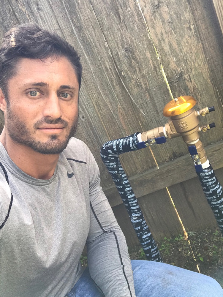 Elite Sprinkler on a repair visit in the Waller area